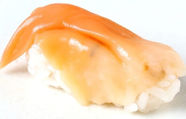 寿司ネタとして人気のバカ貝のむき身を何というか